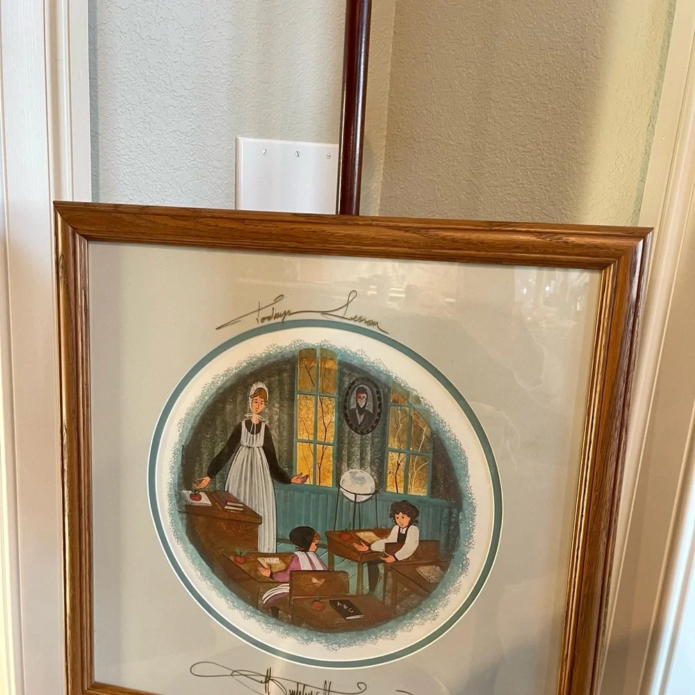 P. Buckley Moss Signed and Numbered Framed Lithograph - Picture 2 of 10